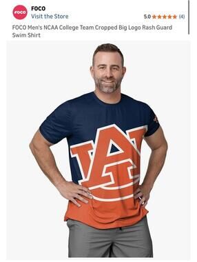 FOCO Men's Auburn Tigers Big Logo Shirt [COPY] [COPY]